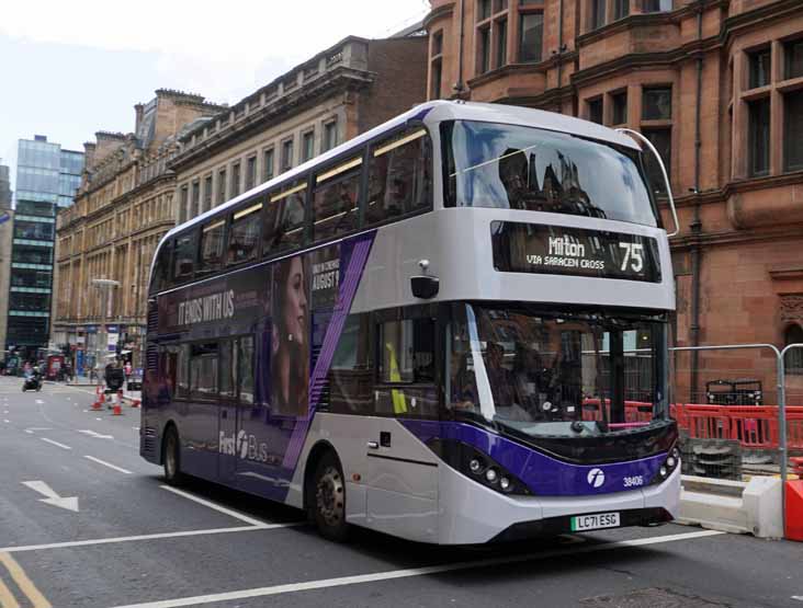 First Glasgow BYD D8UR-DD Alexander Dennis Enviro400EV 38406